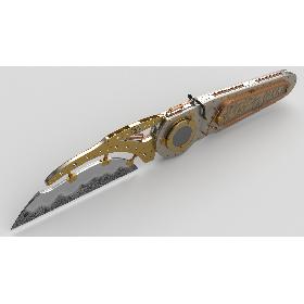Steampunk Knife Time Machine 3D model